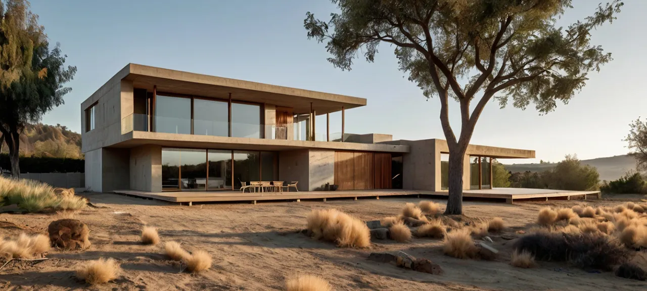 Casa moderna construida